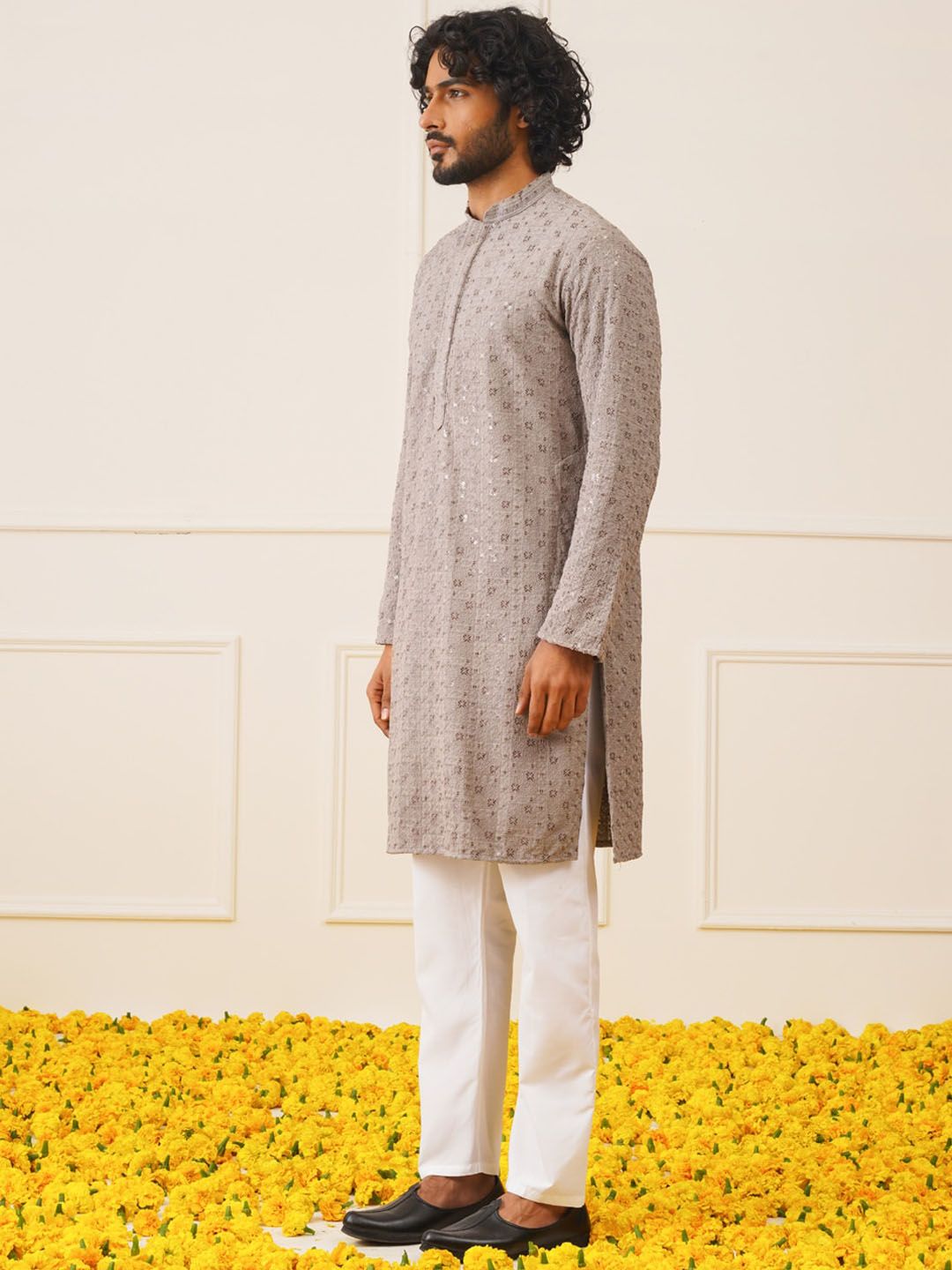 Jompers Embroidered Pure Cotton Strigth Kurtas