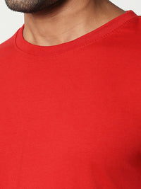Bewakoof Men Solid Round Neck Pure Cotton T-shirt