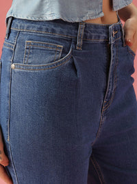 DressBerry Women Straight Fit High-Rise Light Fade Stretchable Jeans