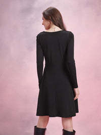 DressBerry Square Neck A-Line Dress