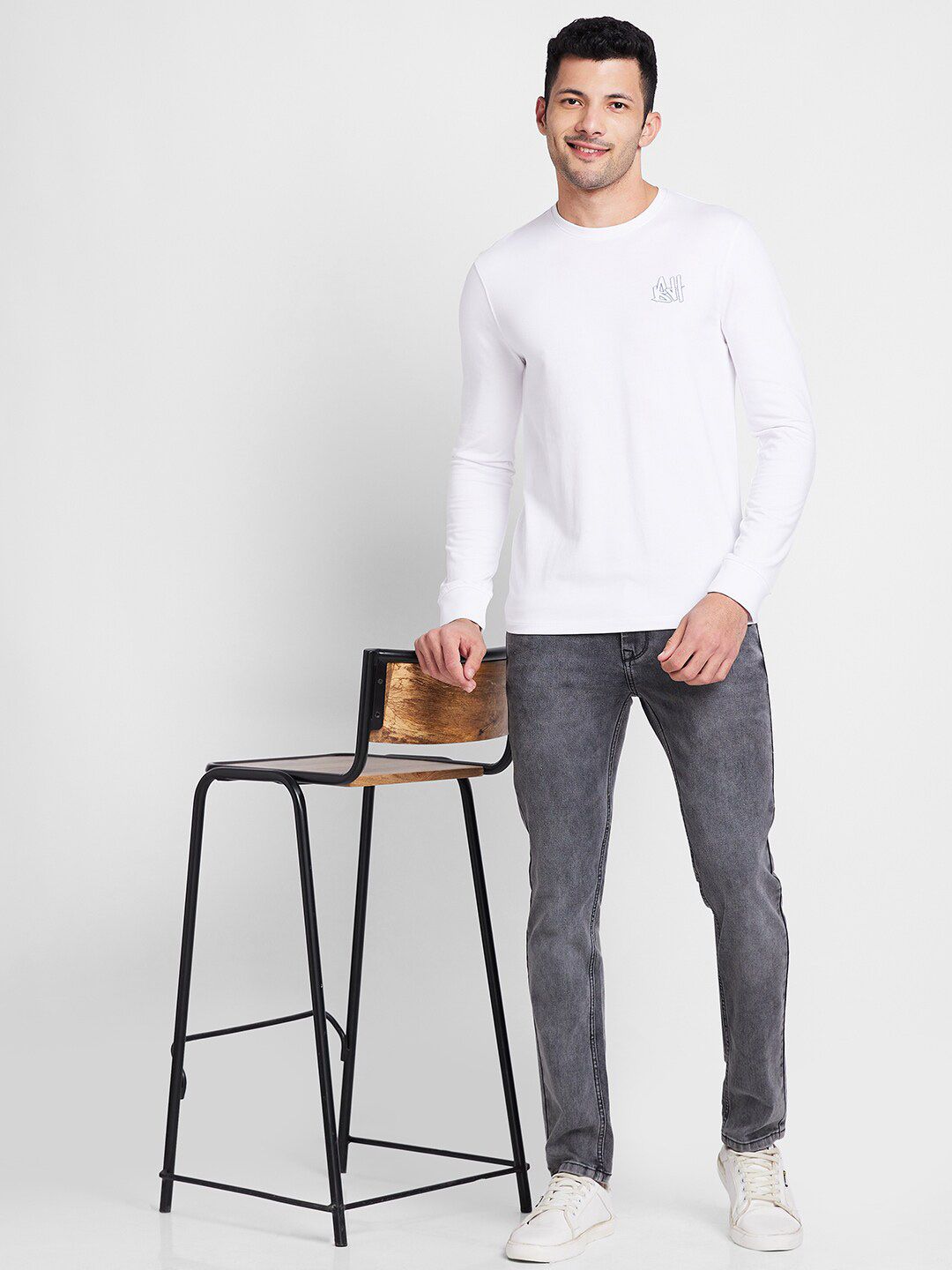 Being Human Round Neck Long Sleeves Casual T-shirt