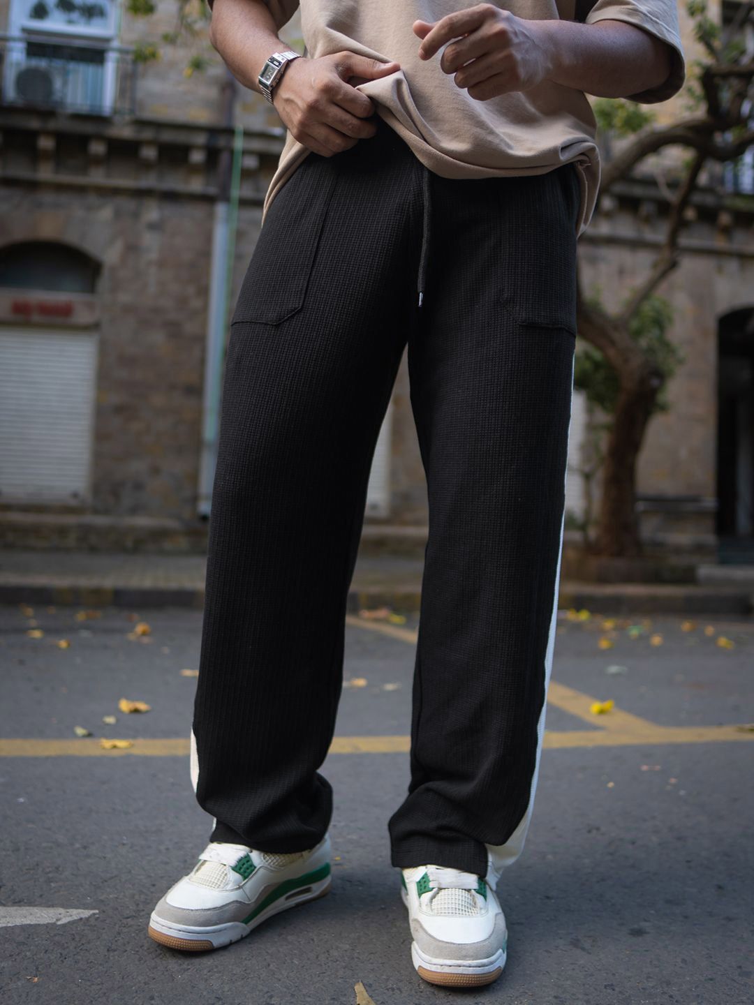 Powerlook Men Mid Rise Baggy Fit Track Pant