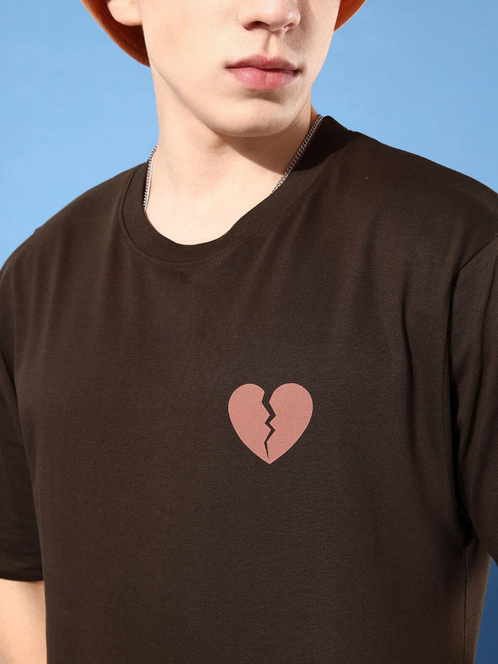 Difference of Opinion Men Pure Cotton Printed Oversized T-shirt