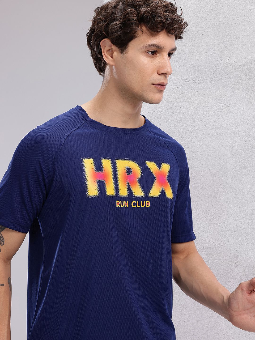 HRX by Hrithik Roshan Brand Logo Printed Rapid-Dry Running T-shirt