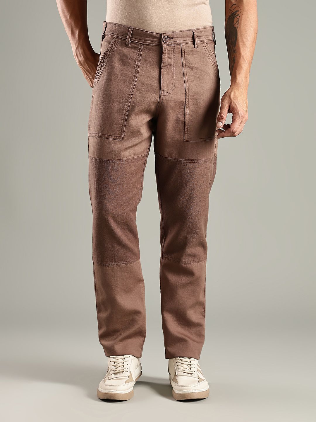 Thomas Scott Men Smart Easy Wash Chinos Trousers