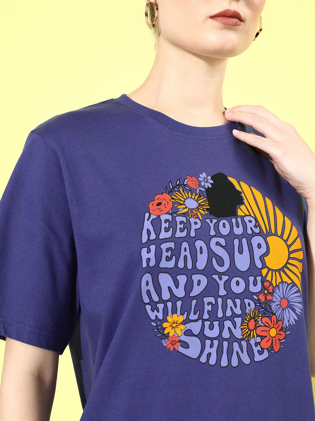 DILLINGER Women Graphic Printed Oversize T-shirt