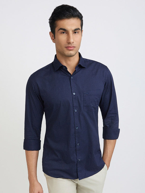 Park Avenue Men Pure Cotton Slim Fit Printed Casual Shirt