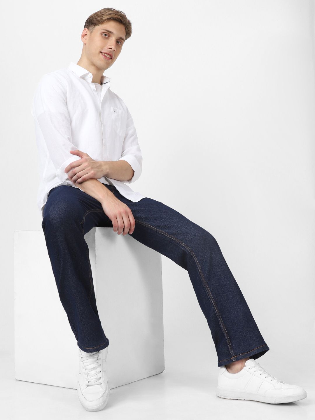 Urbano Fashion Men Stretchable Bootcut Jeans