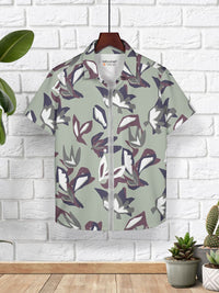 HELLCAT Boys Floral Opaque Printed Casual Shirt