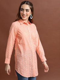 Vishudh Floral Embroidered Opaque Casual Shirt