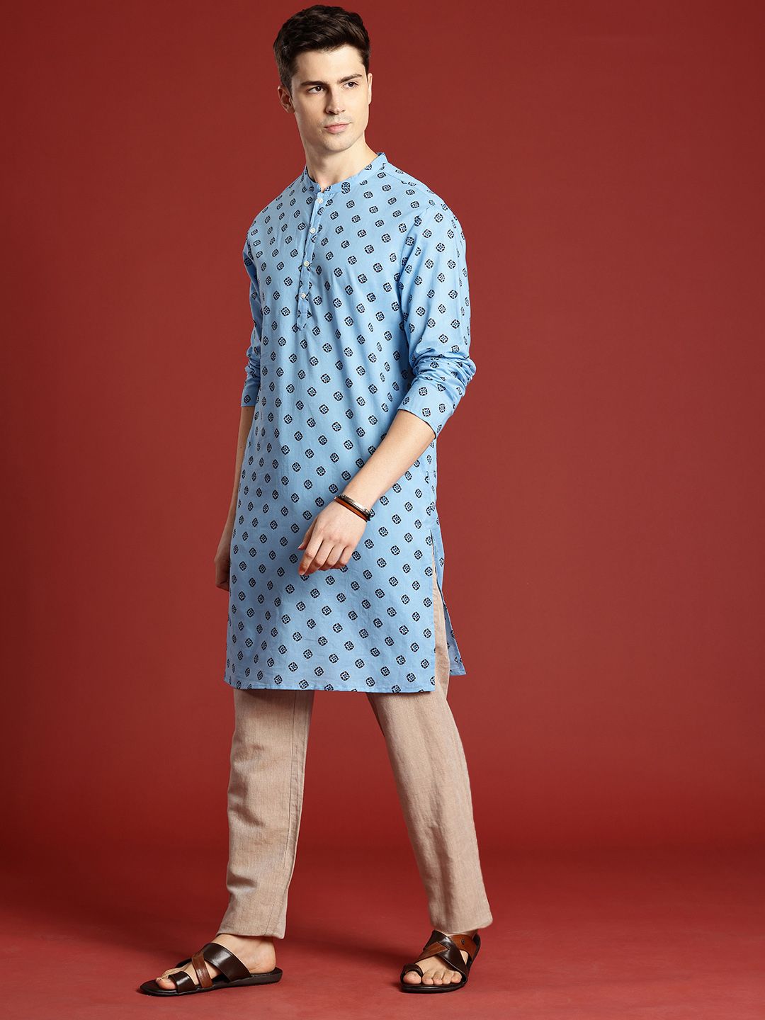 Anouk Ethnic Motifs Printed Pure Cotton Kurta