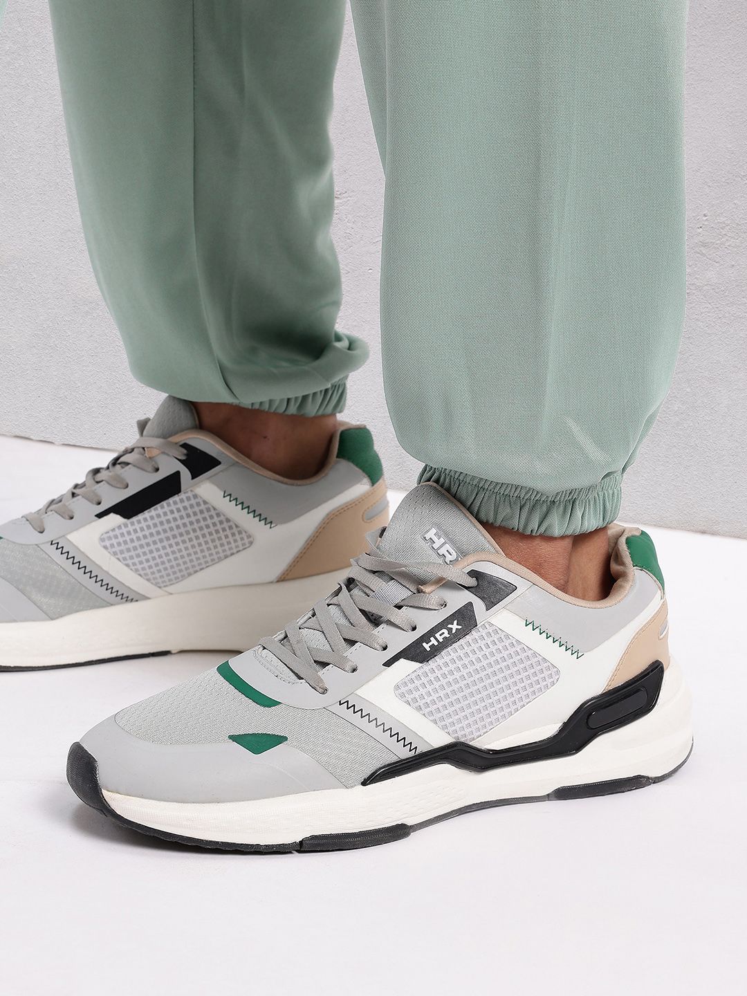 HRX by Hrithik Roshan Men Contrast Piping Rapid-Dry Running Joggers