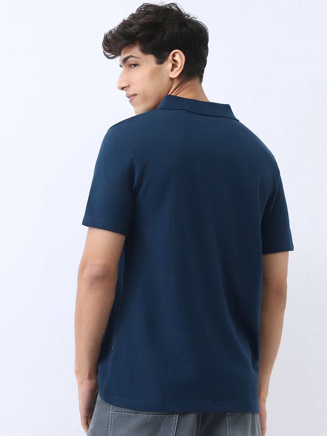 Urbano Fashion Men Solid Regular Fit Half Sleeve Cotton Polo T-Shirt