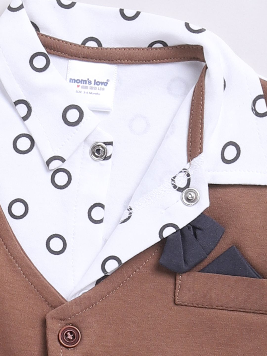 Moms Love Boys Boys Dicetak Baju Kapas Murni dengan Joggers