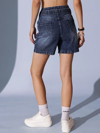 STREET 9 Women High-Rise Denim Denim Shorts