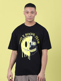 Bene Kleed Men Pure Cotton Graphic Oversized T-Shirt