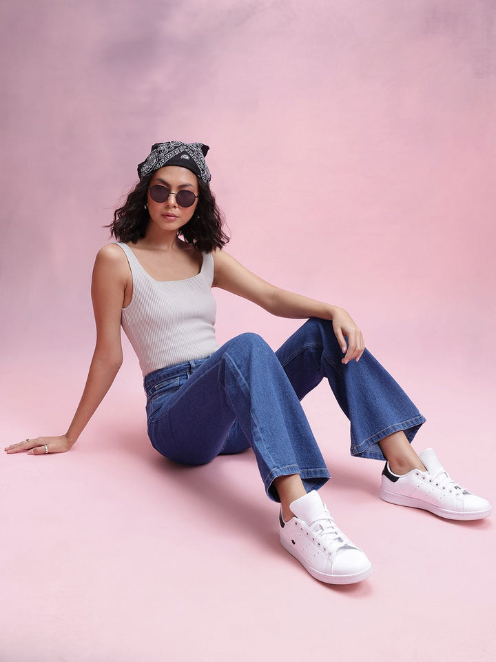 DressBerry Women High-Rise Stretchable Bootcut Jeans