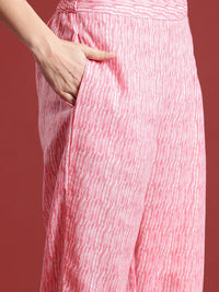 Anouk Ethnic Motifs Printed Lace Inserts Kurta with Trousers & With Dupatta