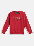 Monte Carlo Boys Cotton Graphic Printed Sweatshirt