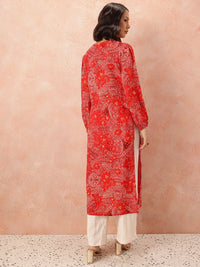 all about you Printed Straight Kurta