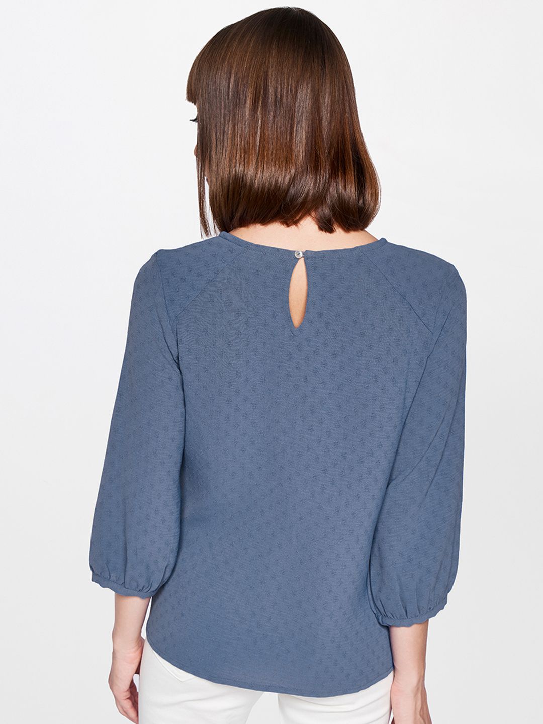 AND Blue Blouson Top