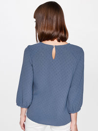 AND Blue Blouson Top