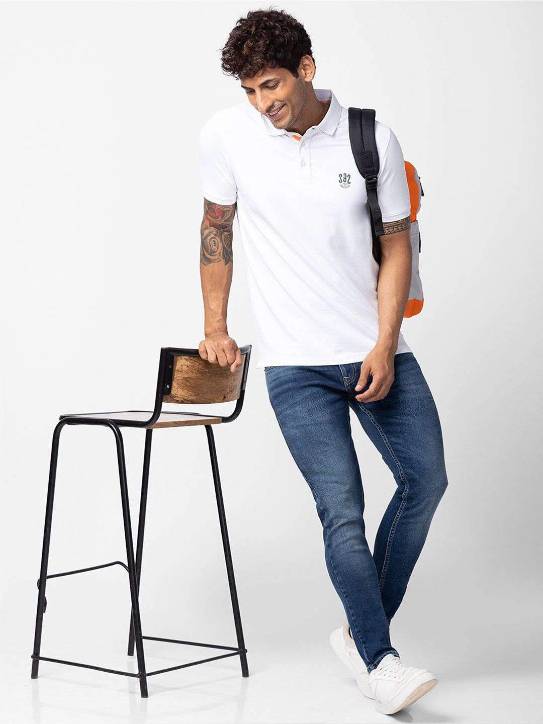 SPYKAR Men Polo Collar Slim Fit Cotton T-shirt