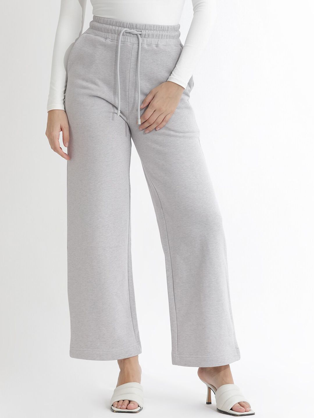 RAREISM Women Mid-Rise Cotton Track Pants