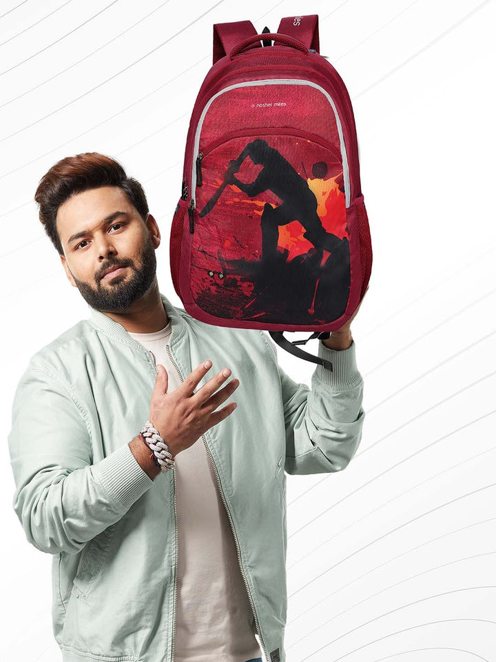 Nasher Miles Unisex Graphic Water Resistant Backpack