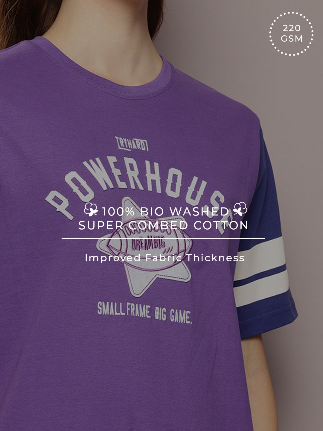 DILLINGER Printed Oversized Pure Cotton T-shirt