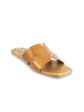 Metro Textured Open Toe Flats