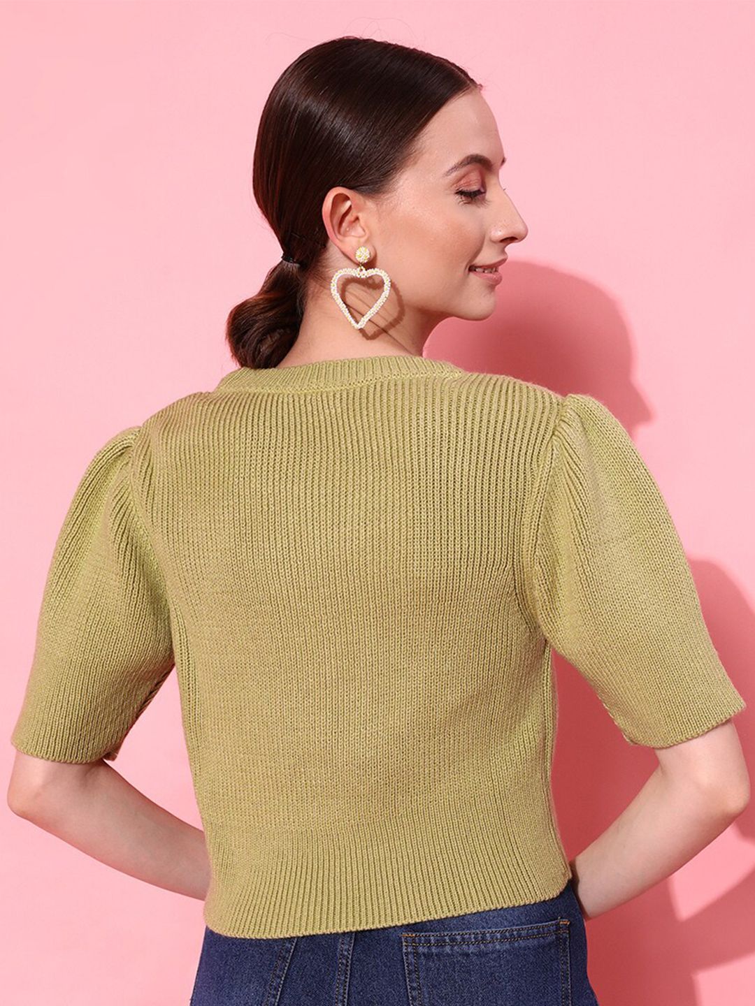 STREET 9 Women Green Floral Sweater