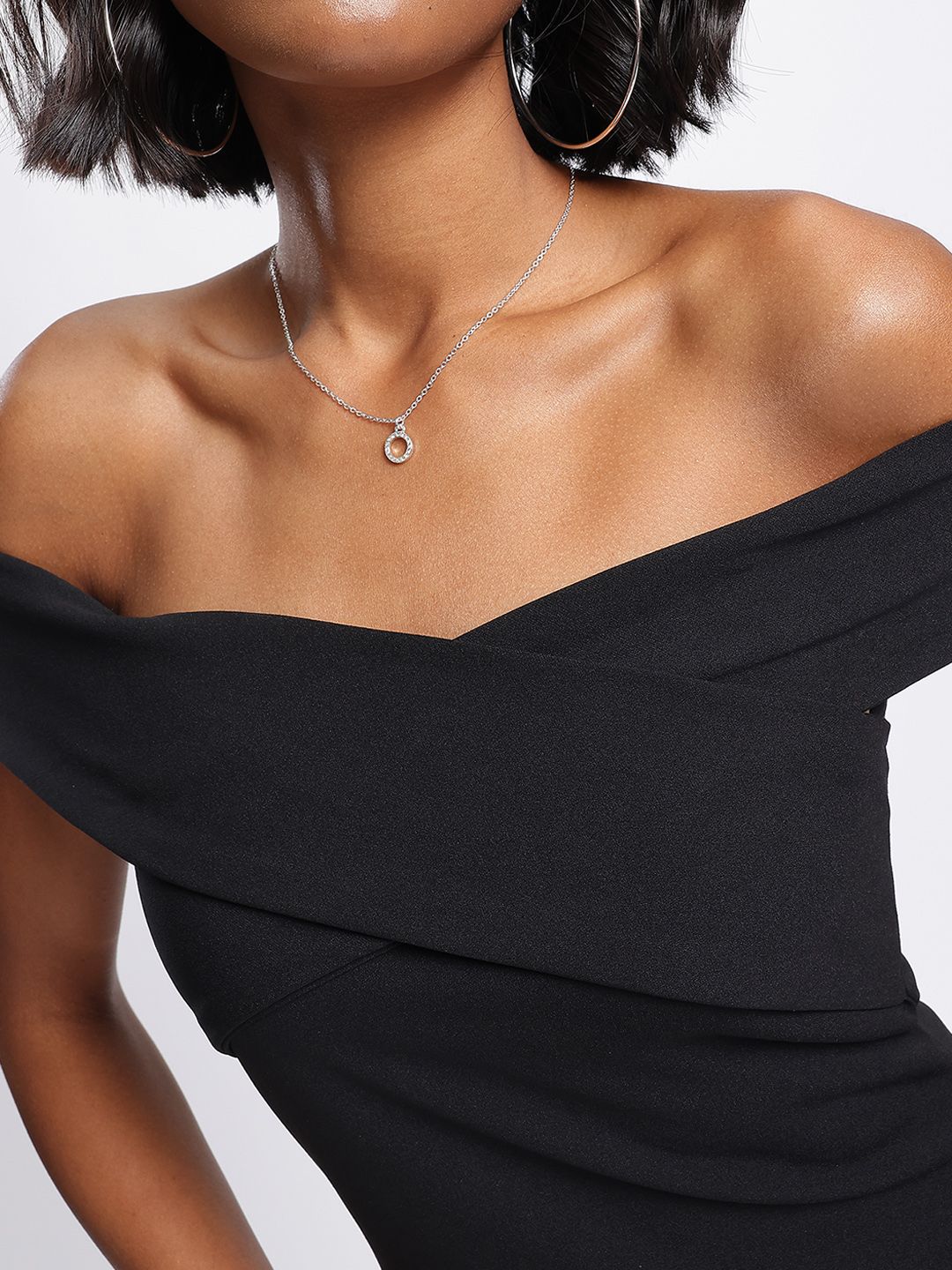 DressBerry Midnight Muse Off-Shoulder Bodycon Dress