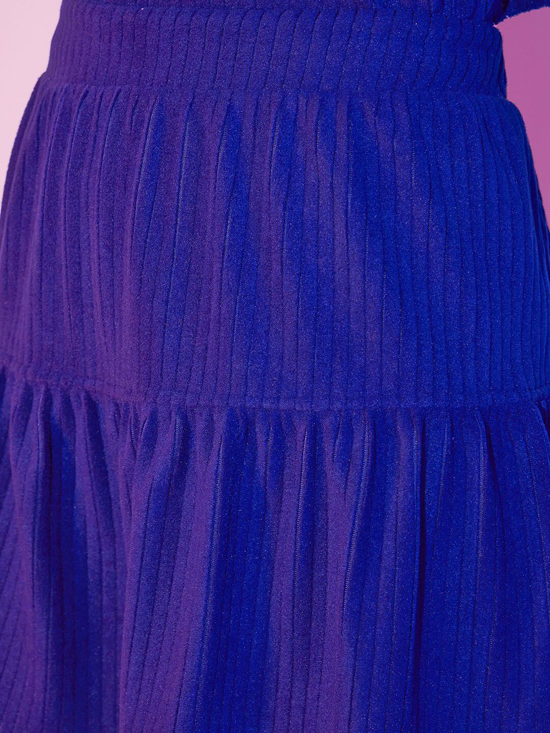 STREET 9 Self-Design A-Line Mini Skirt