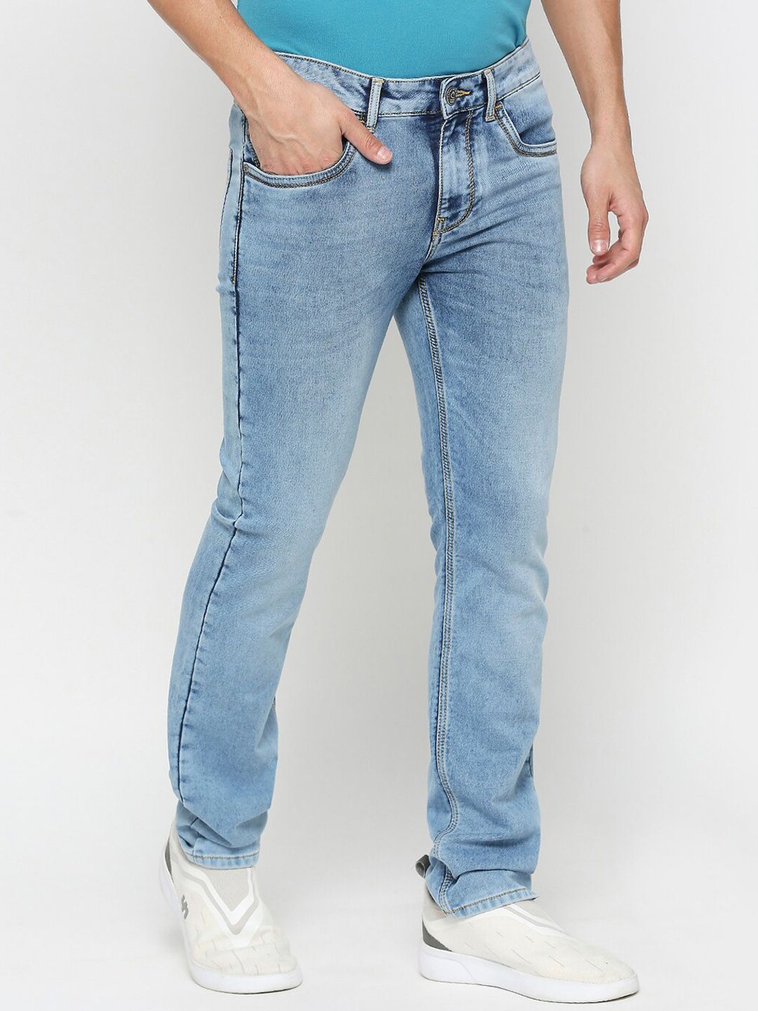 Being Human Men Slim Fit Clean Look Heavy Fade Jeans