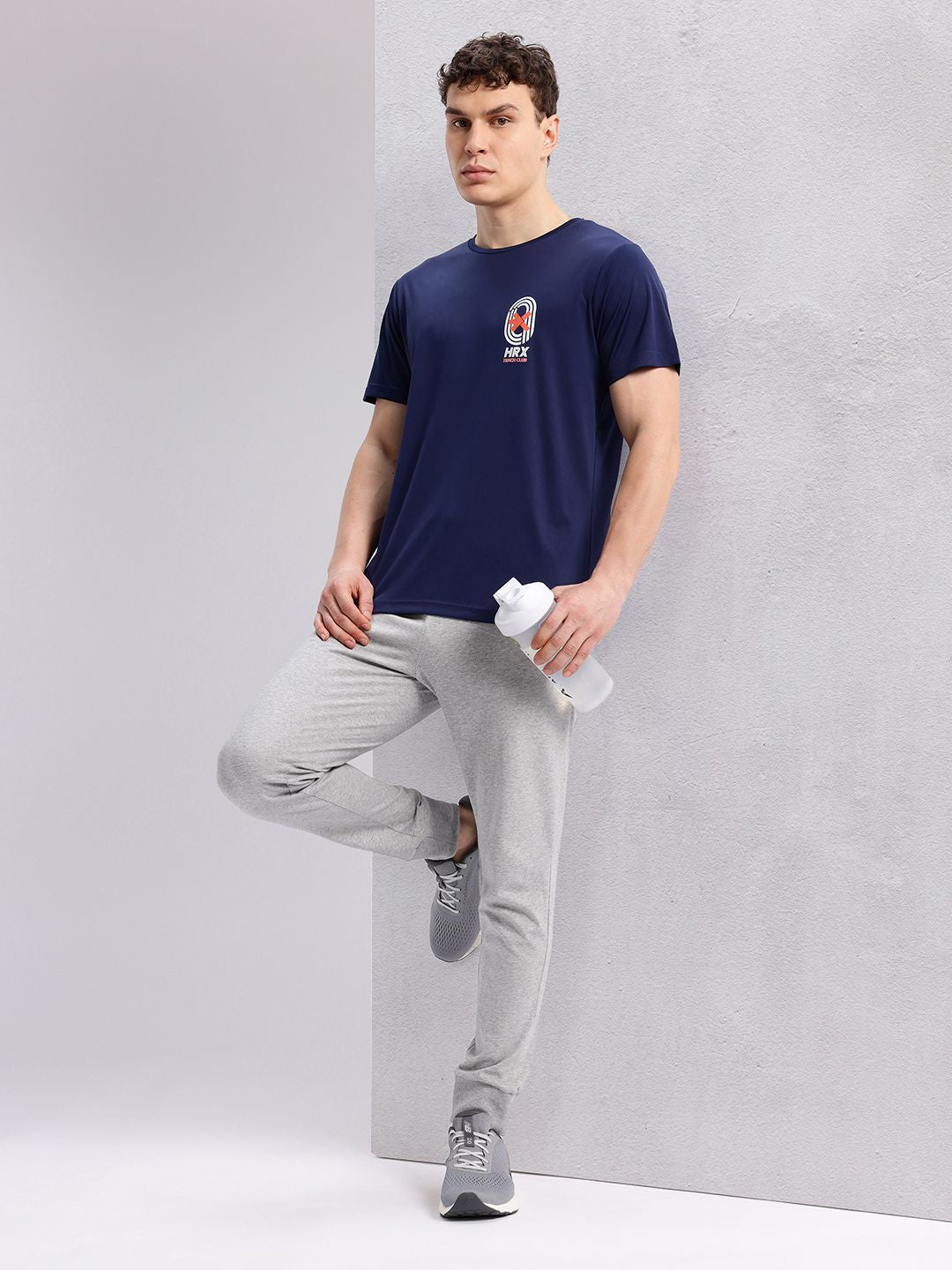 HRX by Hrithik Roshan Brand Logo Print Regular Fit Rapid-Dry Running T-shirt