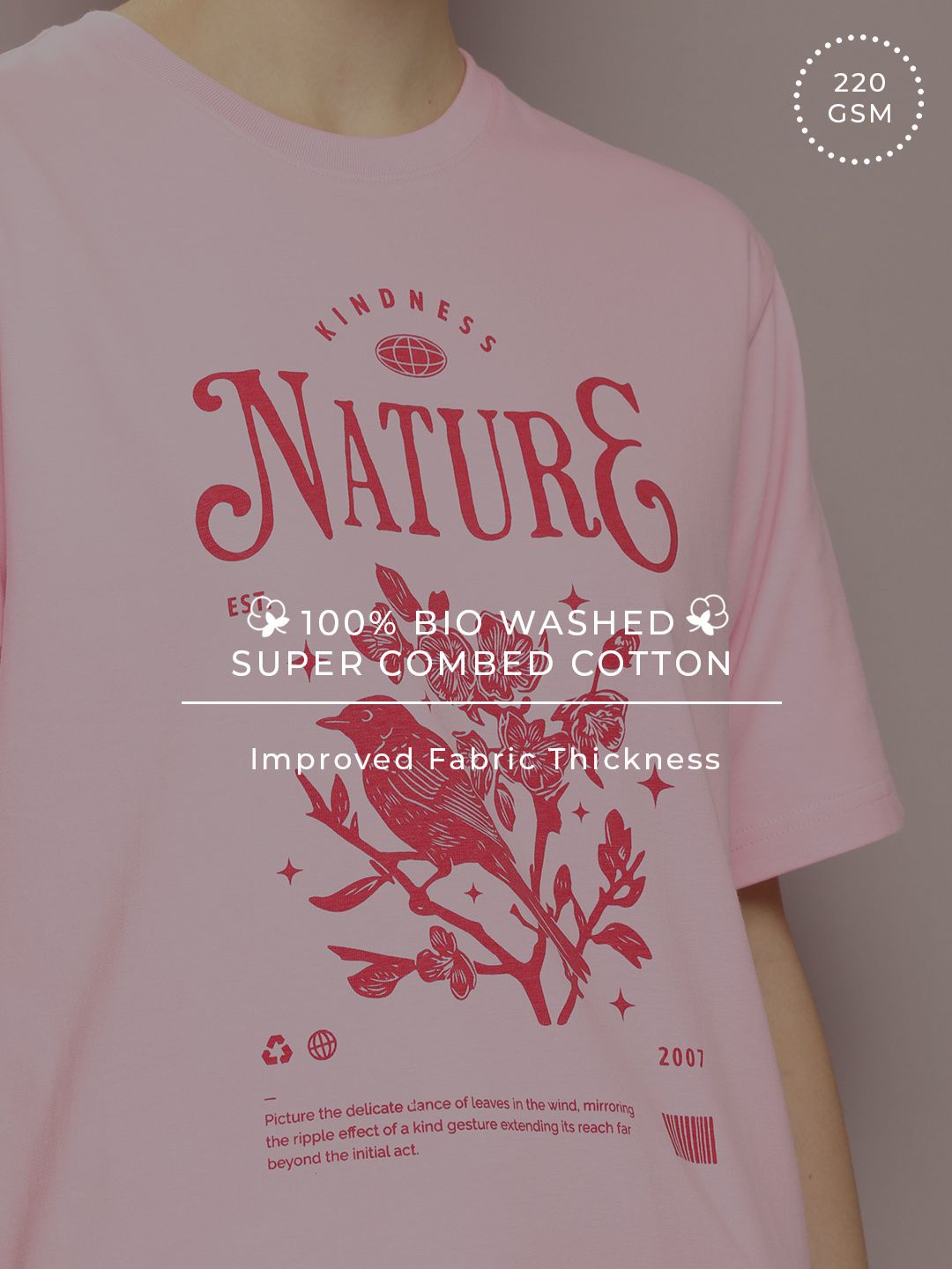 DILLINGER Women Graphic Printed Oversized T-shirt