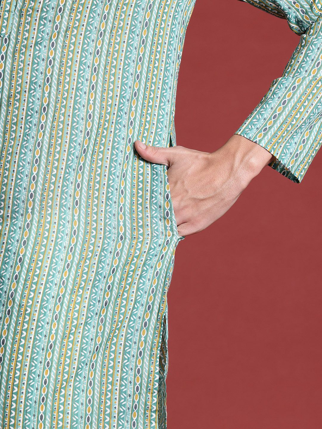 Anouk Geometric Indie Prints Kurta