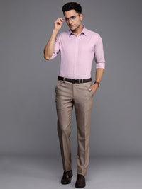Raymond Self Design Slim Fit Pure Cotton Formal Shirt