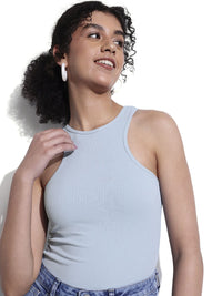 DressBerry Normcore Ribbed Racerback Tank Top