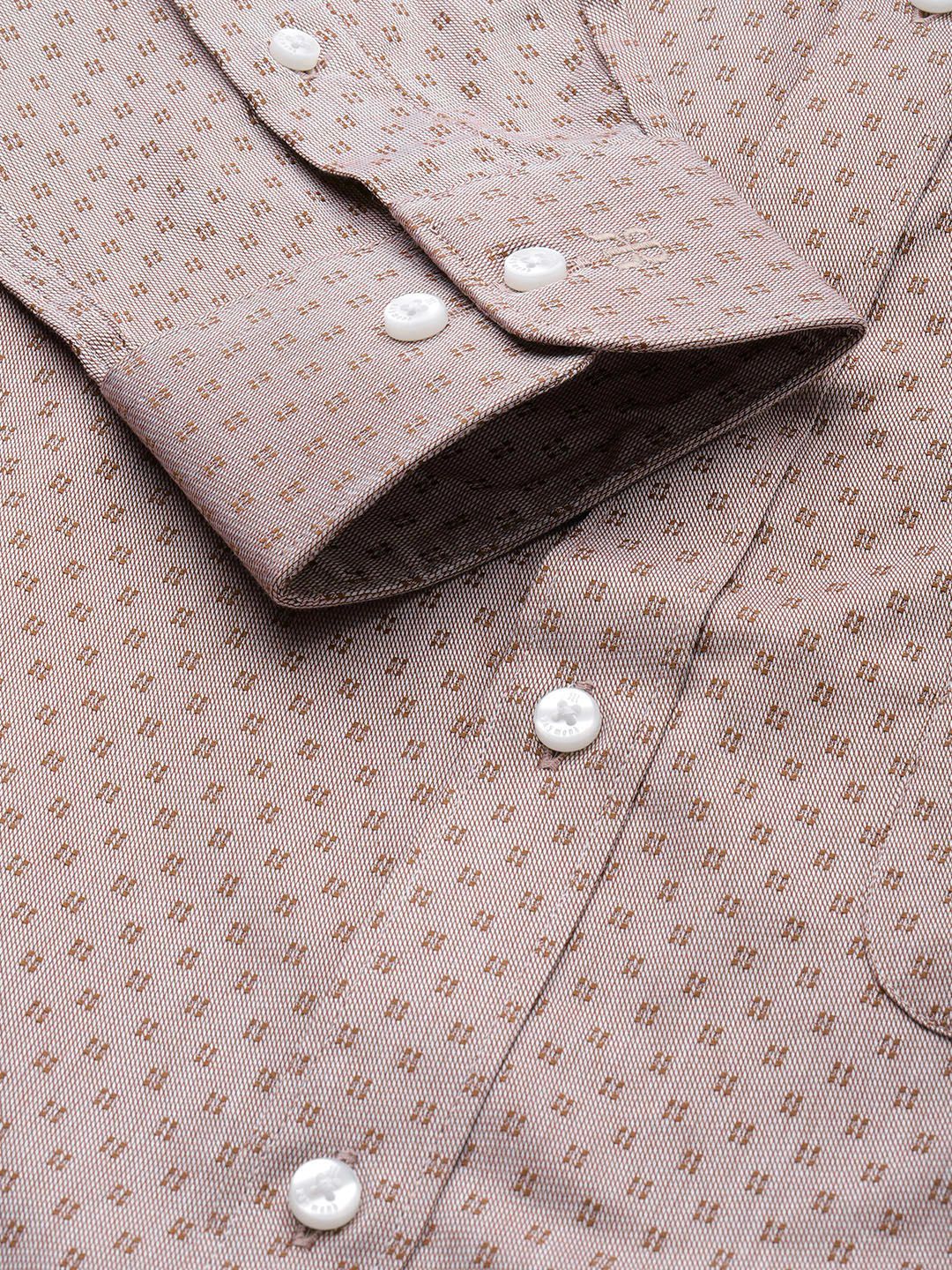 Raymond Textured Slim Fit Pure Cotton Formal Shirt