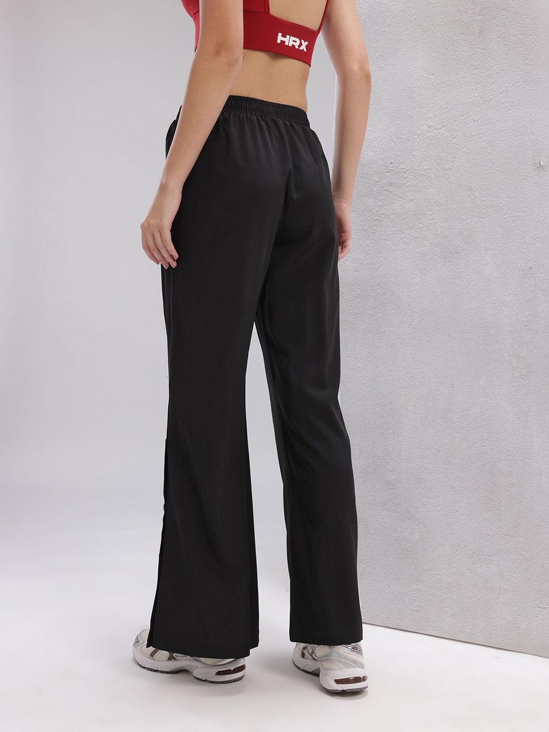 HRX by Hrithik Roshan Women Rapid-Dry Training Track Pants with Side Slits