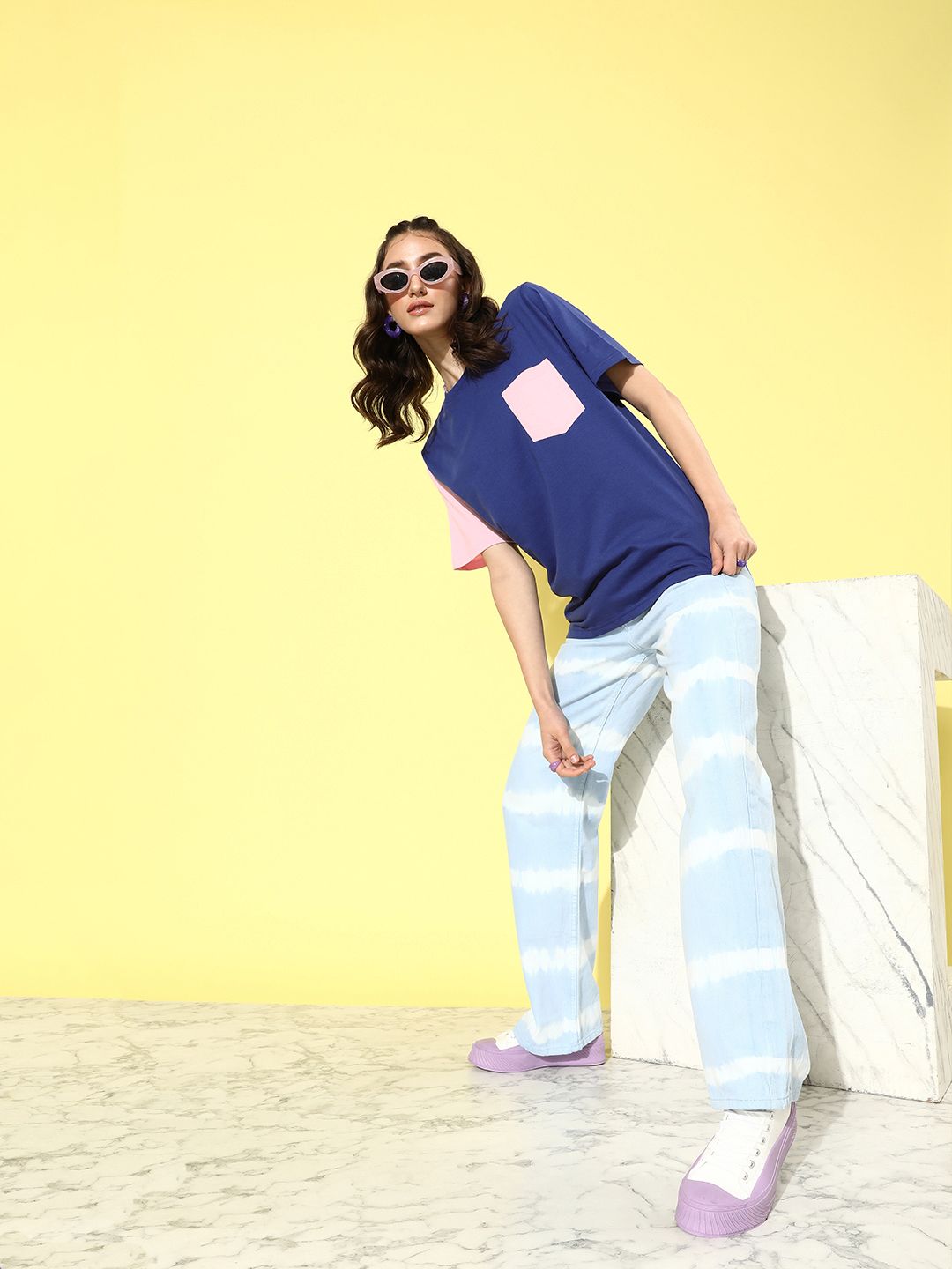 DILLINGER Women Solid Oversized T-shirt