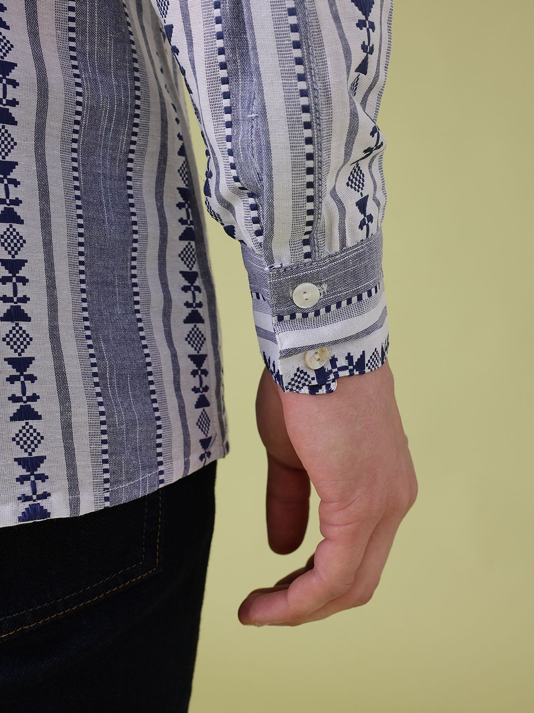 Anouk Woven Design Geometric Kurta