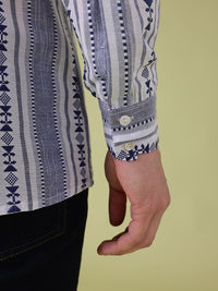 Anouk Woven Design Geometric Kurta