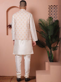 Jompers Regular Kurta with Churidar With Nehru Jacket