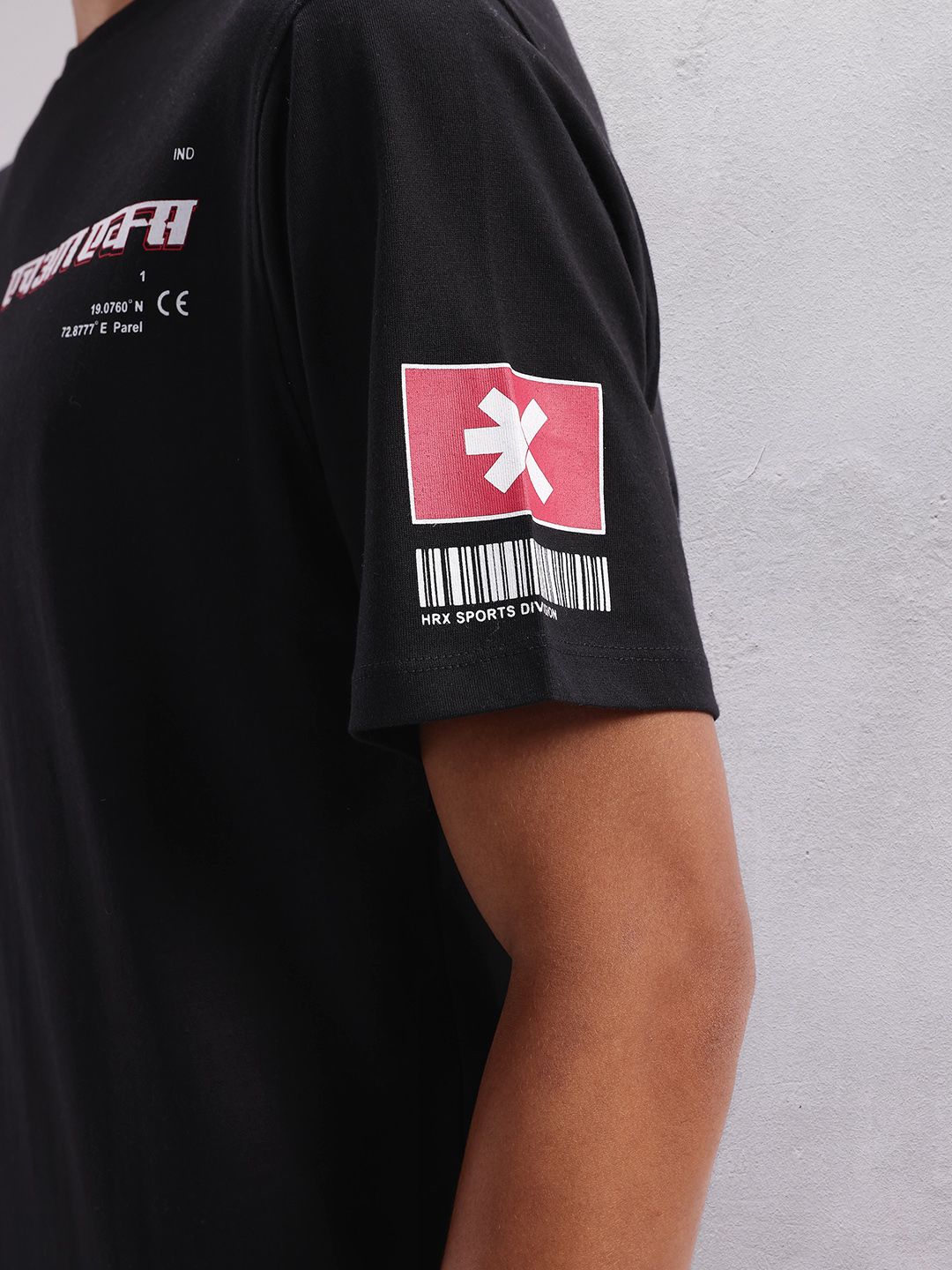 HRX by Hrithik Roshan Typography & Brand Logo Printed Lifestyle T-shirt