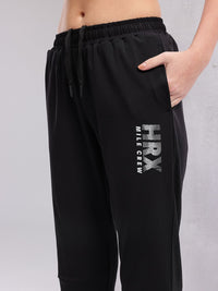 HRX by Hrithik Roshan Women Brand Logo Printed Mid-Rise Running Track Pants