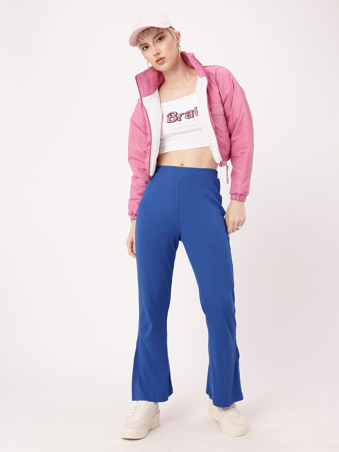 DressBerry Women Nostalgic Flare Rib Knit Leggings