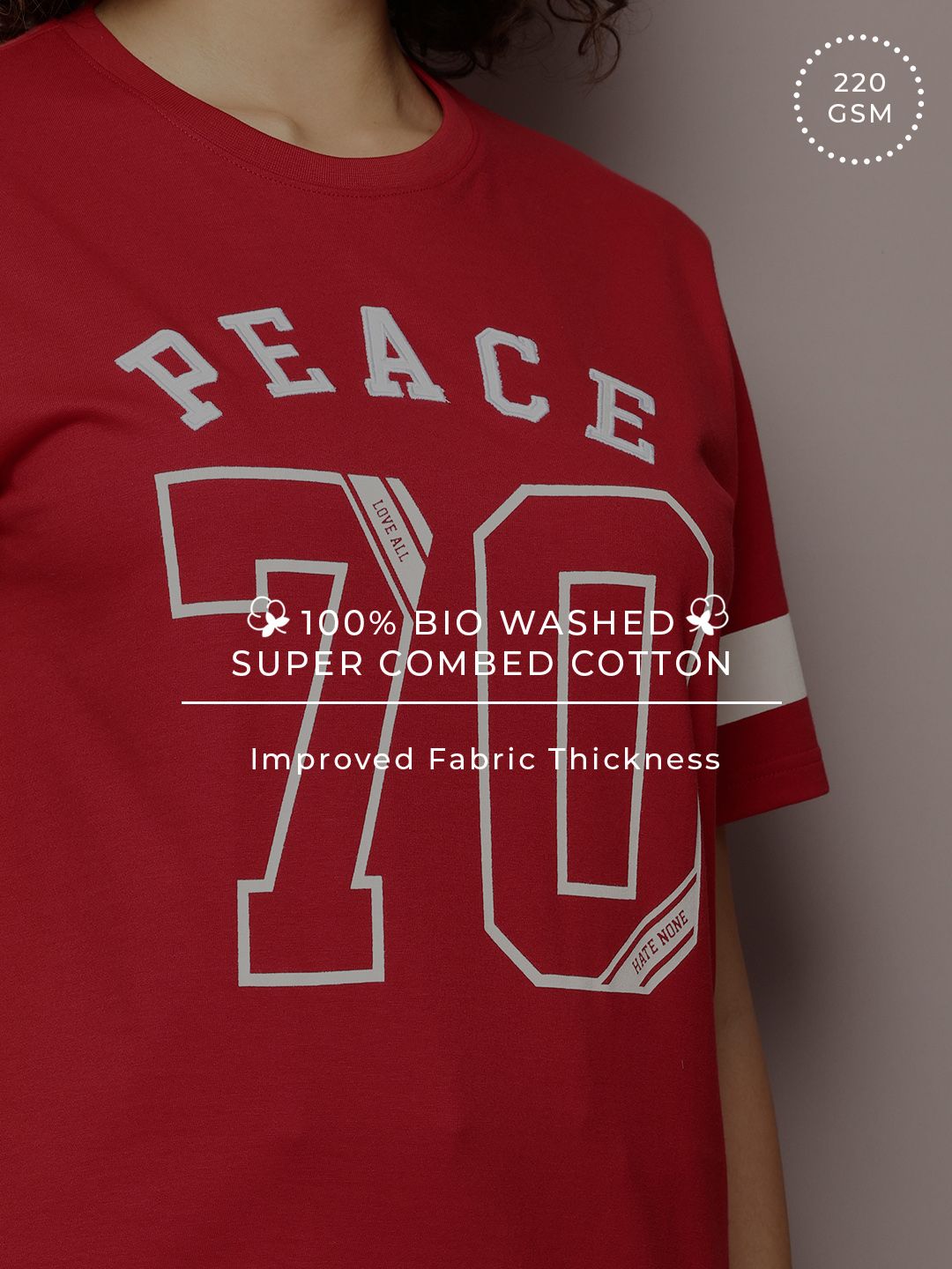 DILLINGER Women Oversized Printed Crew Neck Tshirt